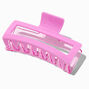 Large Two-Tone Pink Rectangular Hair Claw,