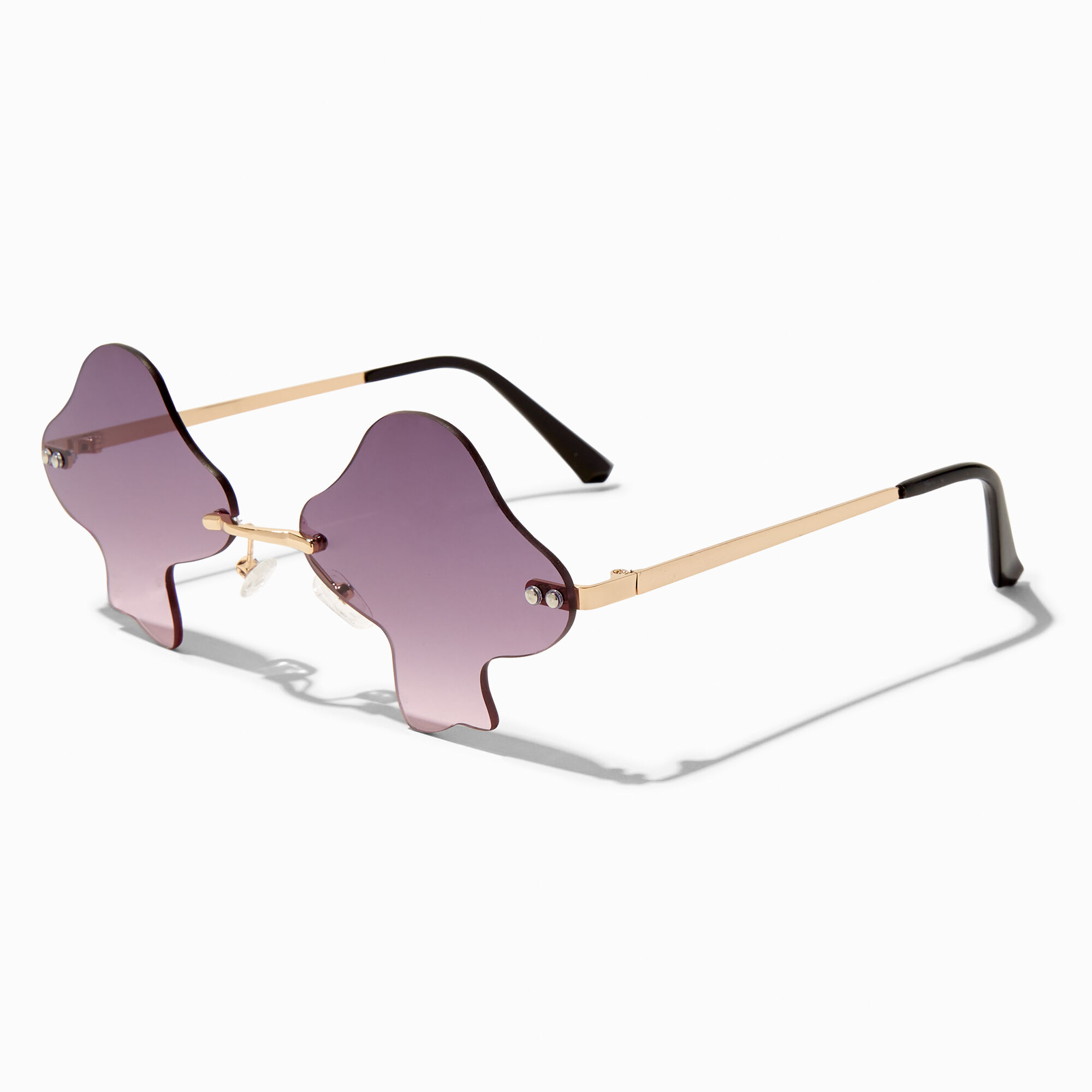 Mushroom Shaped Rimless Sunglasses,