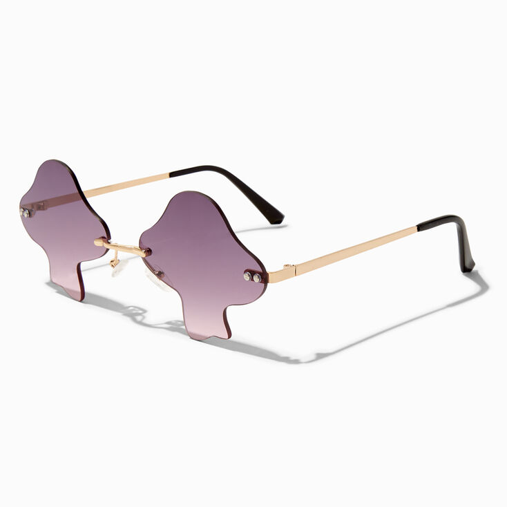 Mushroom Shaped Rimless Sunglasses,