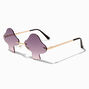 Mushroom Shaped Rimless Sunglasses,
