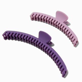 Matte Purple Athletic Hair Claws - 2 Pack,