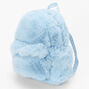 Light Blue Furry Fuzzy Backpack,