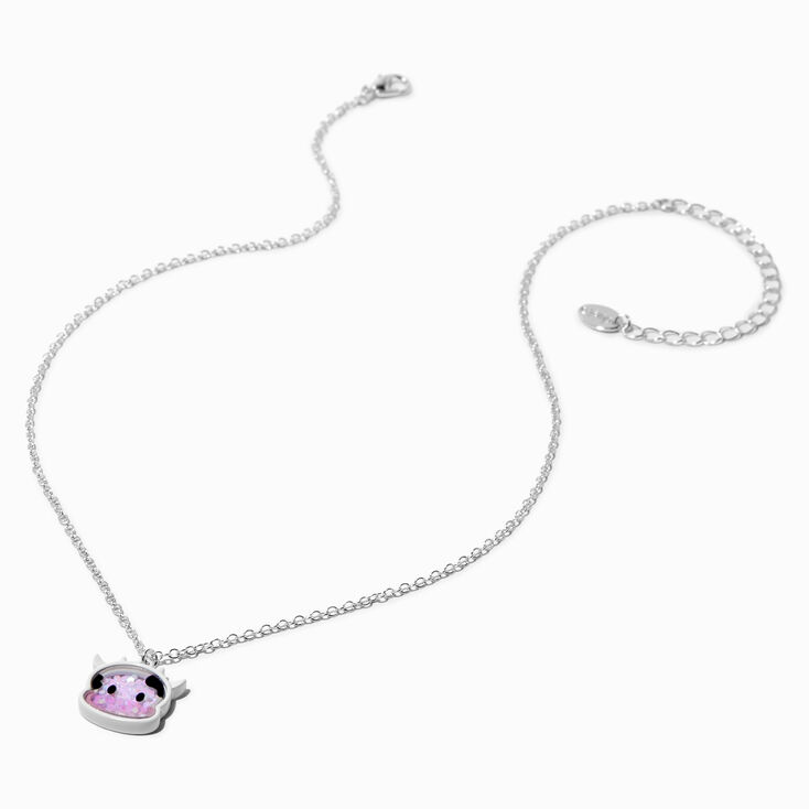 White Cow Shaker Pendant Necklace
