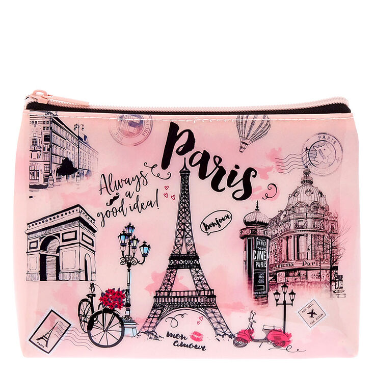 Paris Illustrated Makeup Bag,