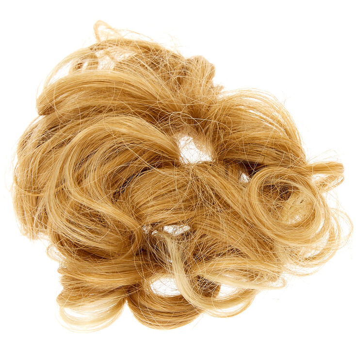 Curly Faux Hair Tie - Blonde,