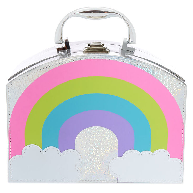 Holographic Rainbow Cosmetic Mega Case,