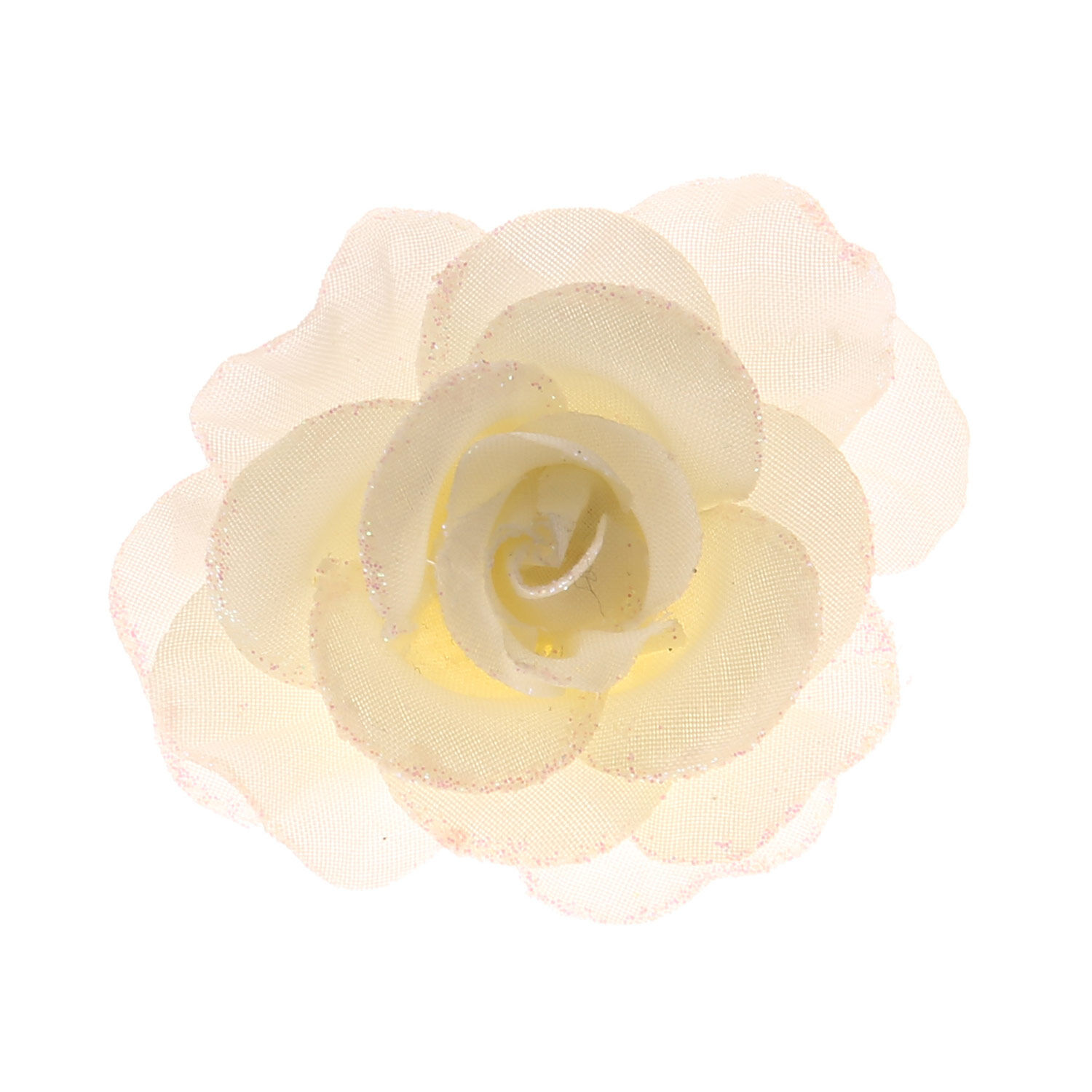 Cream flower on sale hair clip