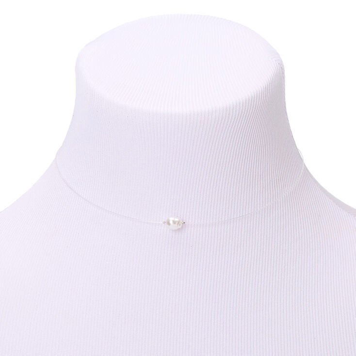 Freshwater Pearl Illusion Pendant Necklace,