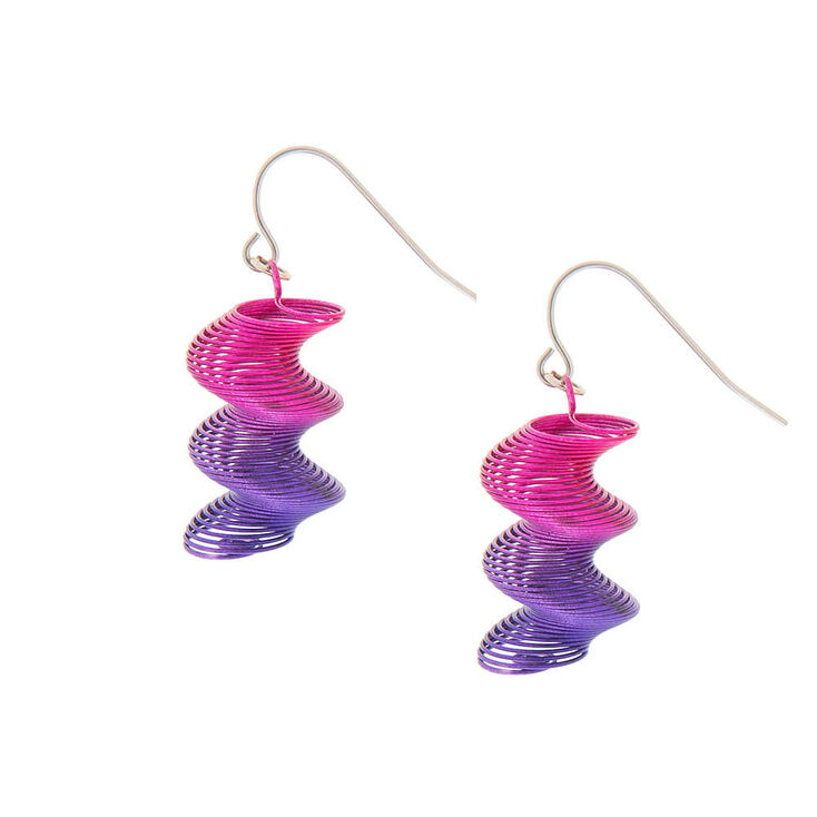 Claire's Pendantes torsadées dégradé 2,5 cm