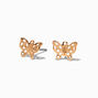 Gold-tone Butterfly Stud Earrings,