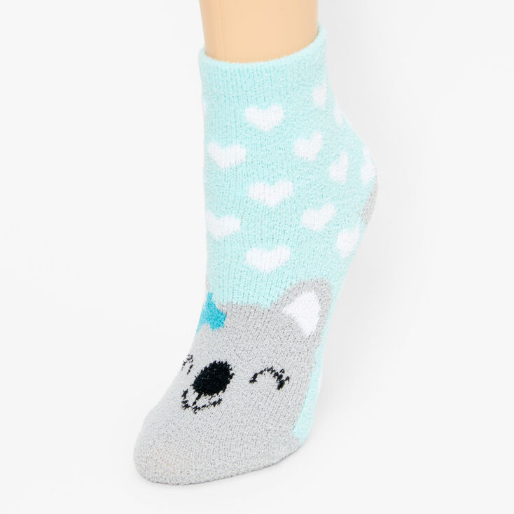 Cozy Koala Crew Socks - Mint,