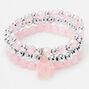 Claire&#39;s Club Turtle Beaded Stretch Bracelets - Pink, 3 Pack,