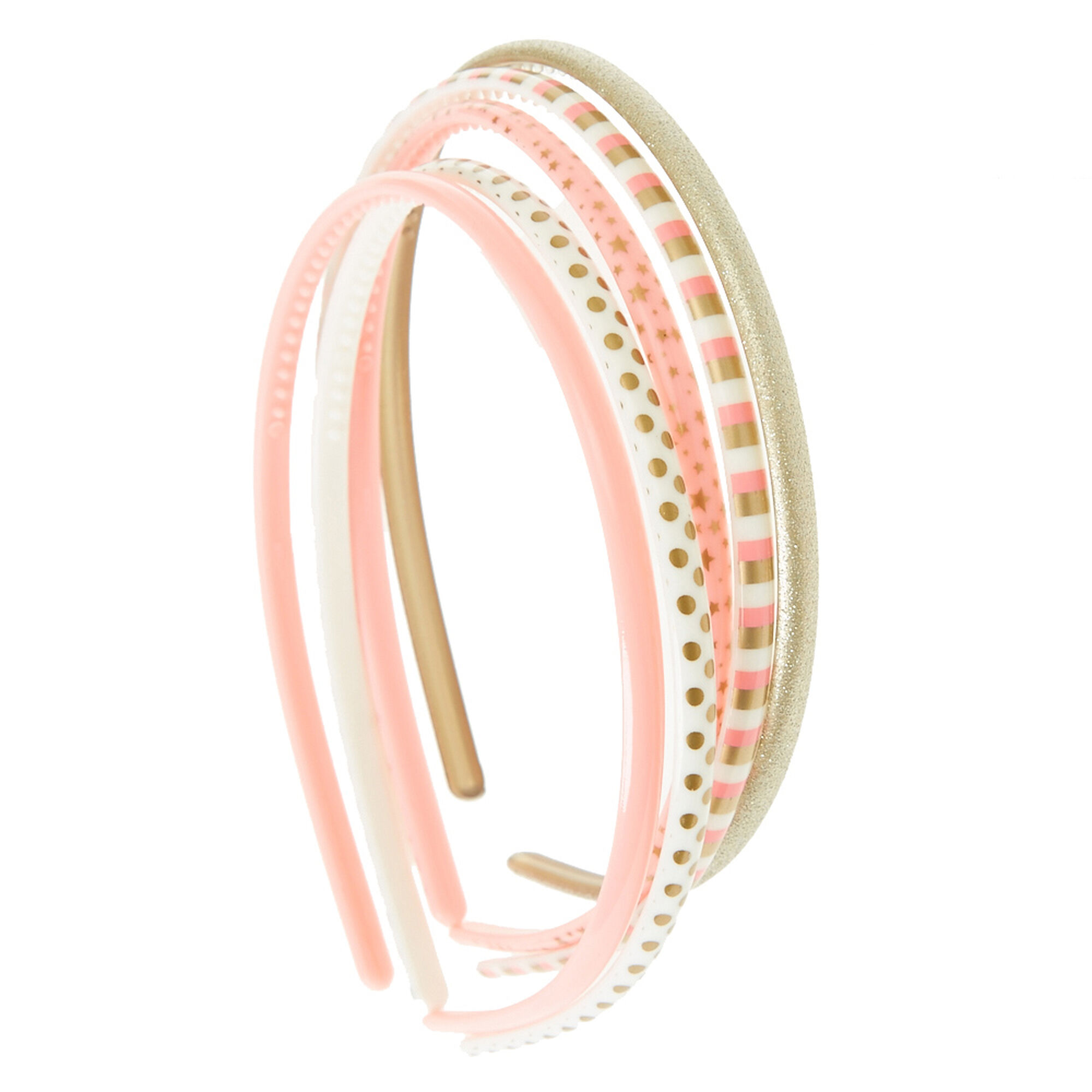 Claire's Club Patterned Headbands 5 Pack Claire's US