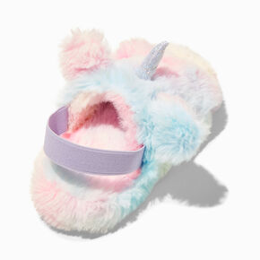 Claire&#39;s Club Unicorn Star Furry Slippers,