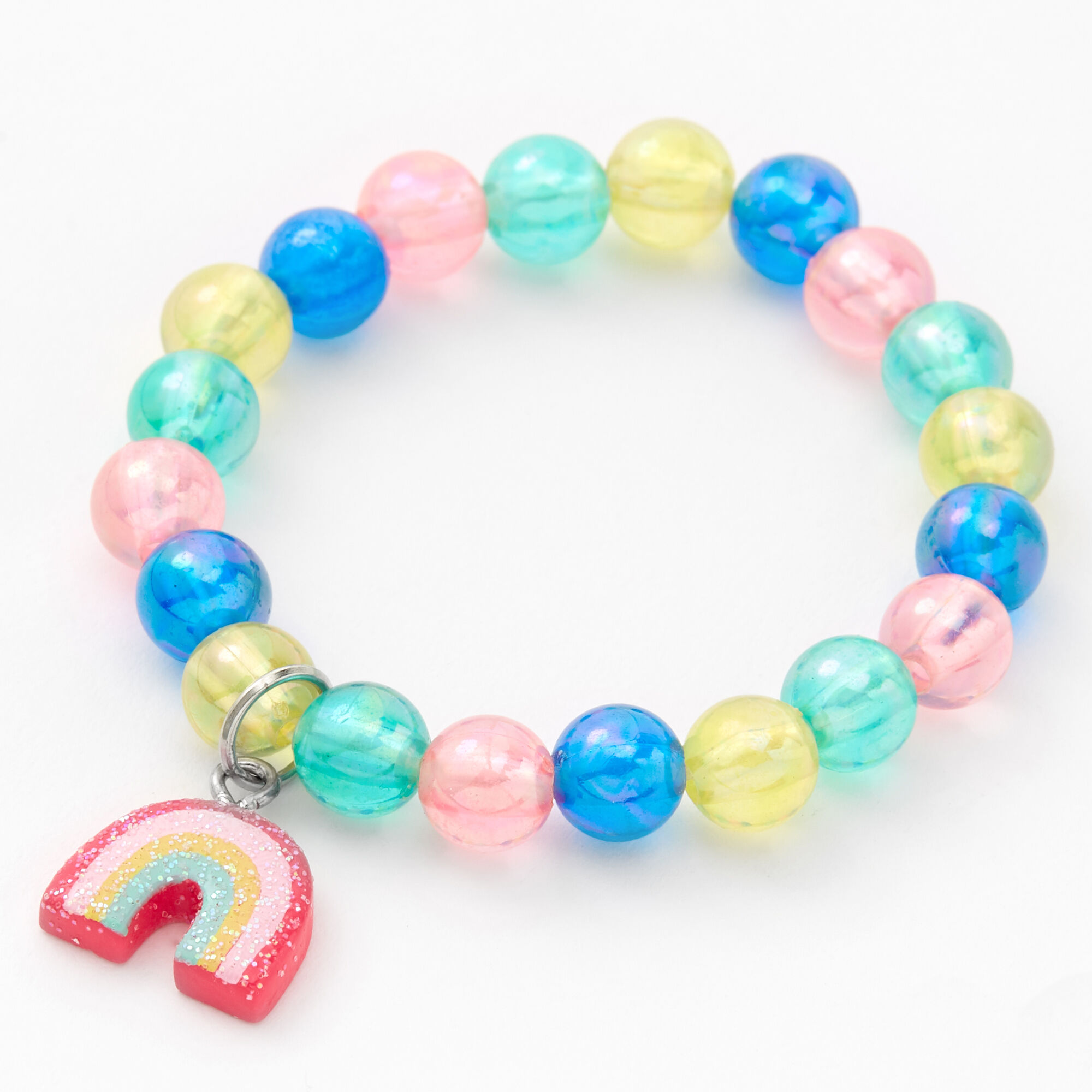 Claire's Club Sun & Rainbow Pastel Beaded Jewelry Set - 2 Pack,