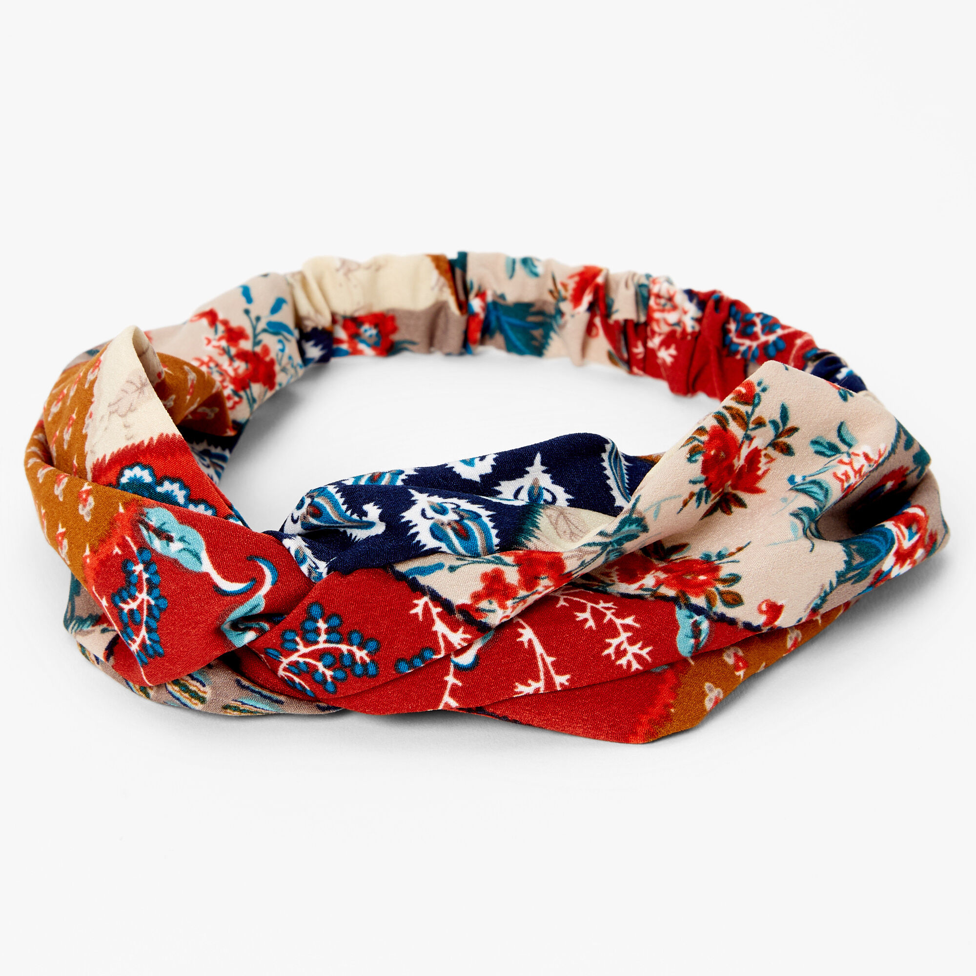 View Claires Patchwork Floral Twisted Headwrap information