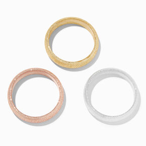 Claire&#39;s Club Fairy Glitter Bangle Bracelets - 3 Pack,