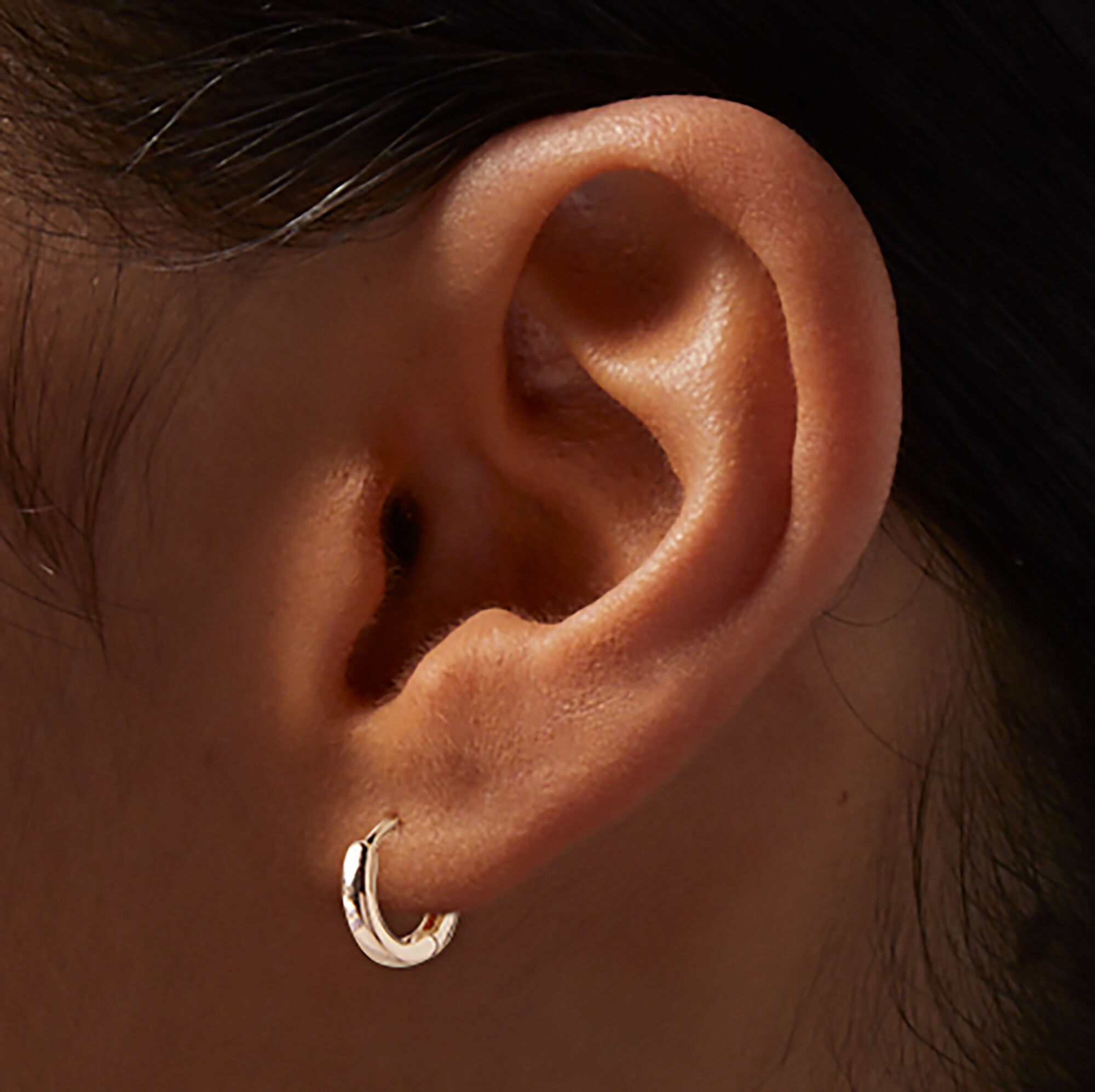 Rose Gold-tone Earring Stackables Set - 3 Pack