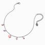 Claire&#39;s Club Pink Rose &amp; Pearl Charm Necklace,