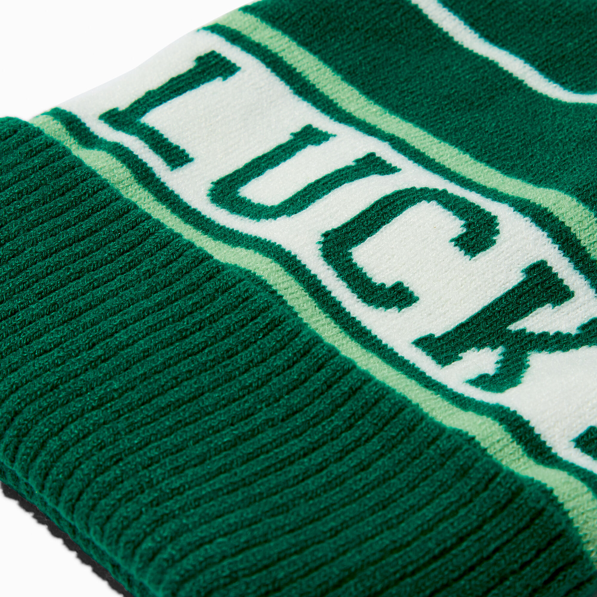 Bonnet à rayures vertes « Lucky »,