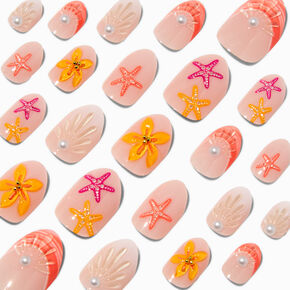 Watermelon Stiletto Press On Vegan Faux Nail Set - 24 Pack,