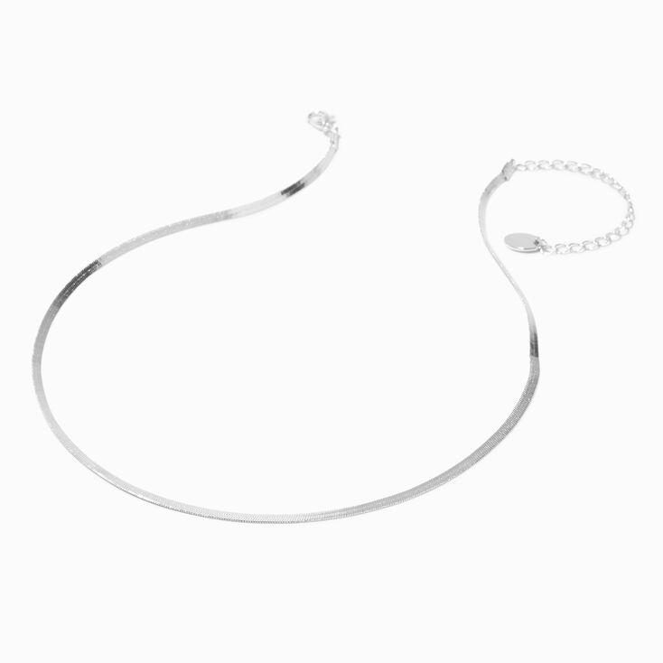Silver-tone Basic Snake Chain Necklace,