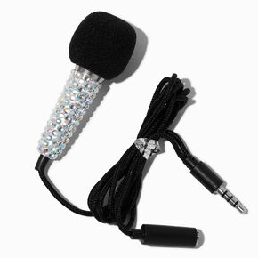 Mini Microphone - Iridescent Crystal,