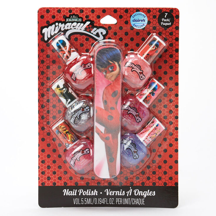 Vernis &agrave; ongles et lime &agrave; ongles Miraculous&trade; - Lot de 7,