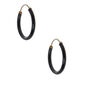 10MM Hoop Earrings - Black,