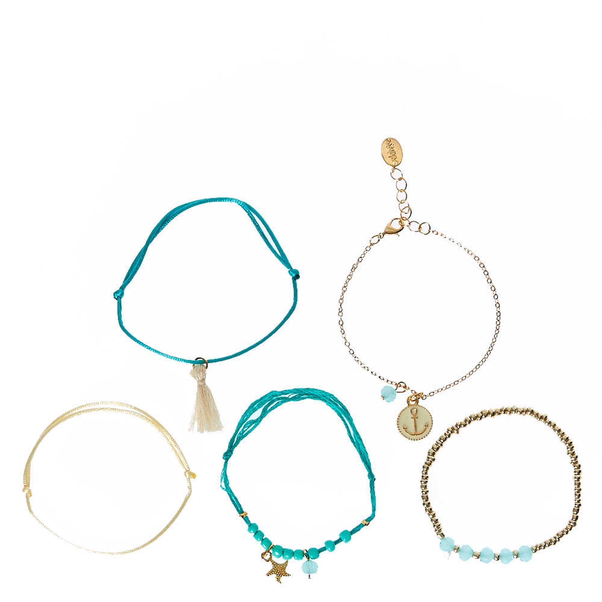 Out At Sea Bracelets - 5 Pack | Claire's US