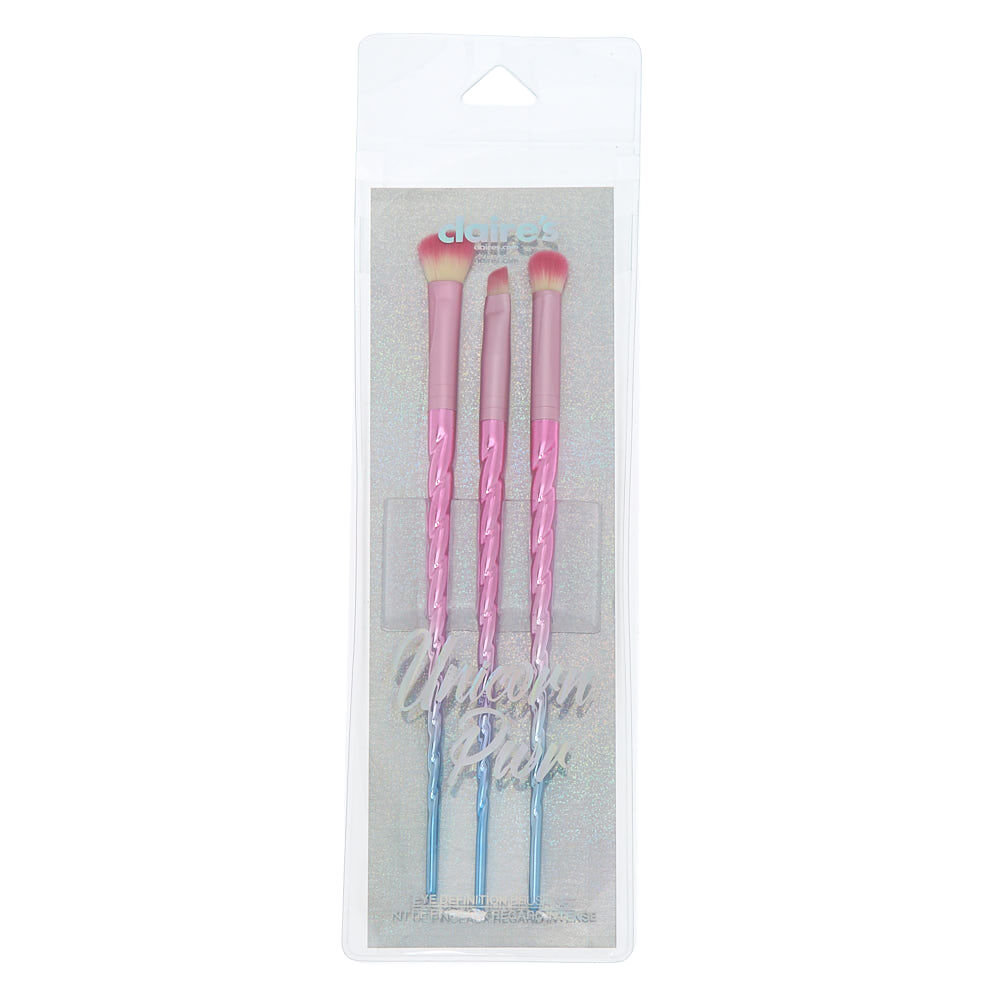Unicorn PWR Eye Definition Brush Set - Pink, 3 Pack,