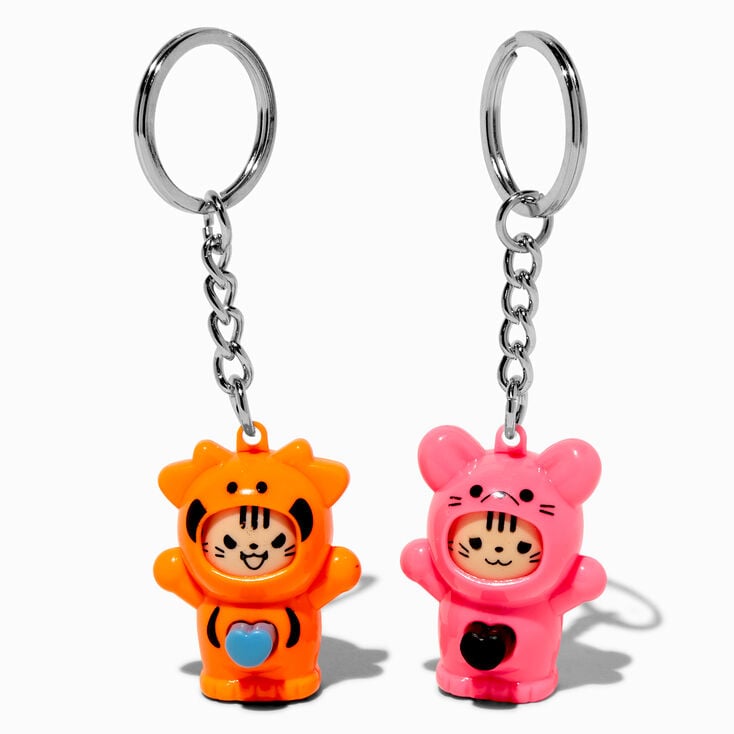 Best Friends Cat Fidget Toy Keychains - 2 Pack,