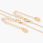 Gold-tone Best Friends Black &amp; White Mystical Gem Pendant Necklaces - 2 Pack,