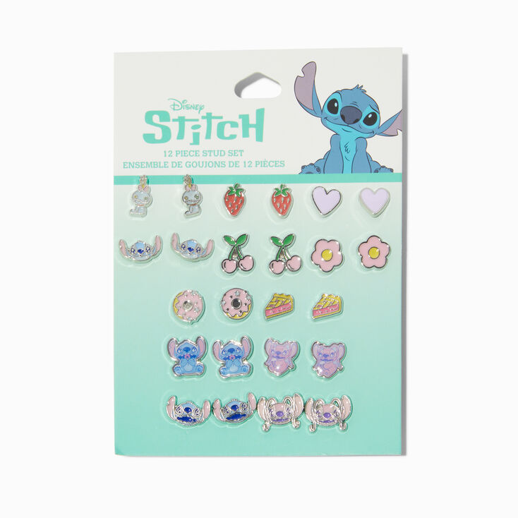 Disney Stitch BFF Stud Earring Set - 12 Pack,
