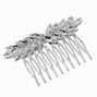 Rhinestone Leaves Silver-tone Hair Comb,