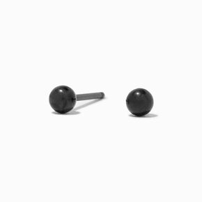 Kit de piercing d&#39;oreilles et lotion de soin avec clous d&#39;oreilles boules 3&nbsp;mm en acier inoxydable noir en exclusivit&eacute; chez Claire&rsquo;s,