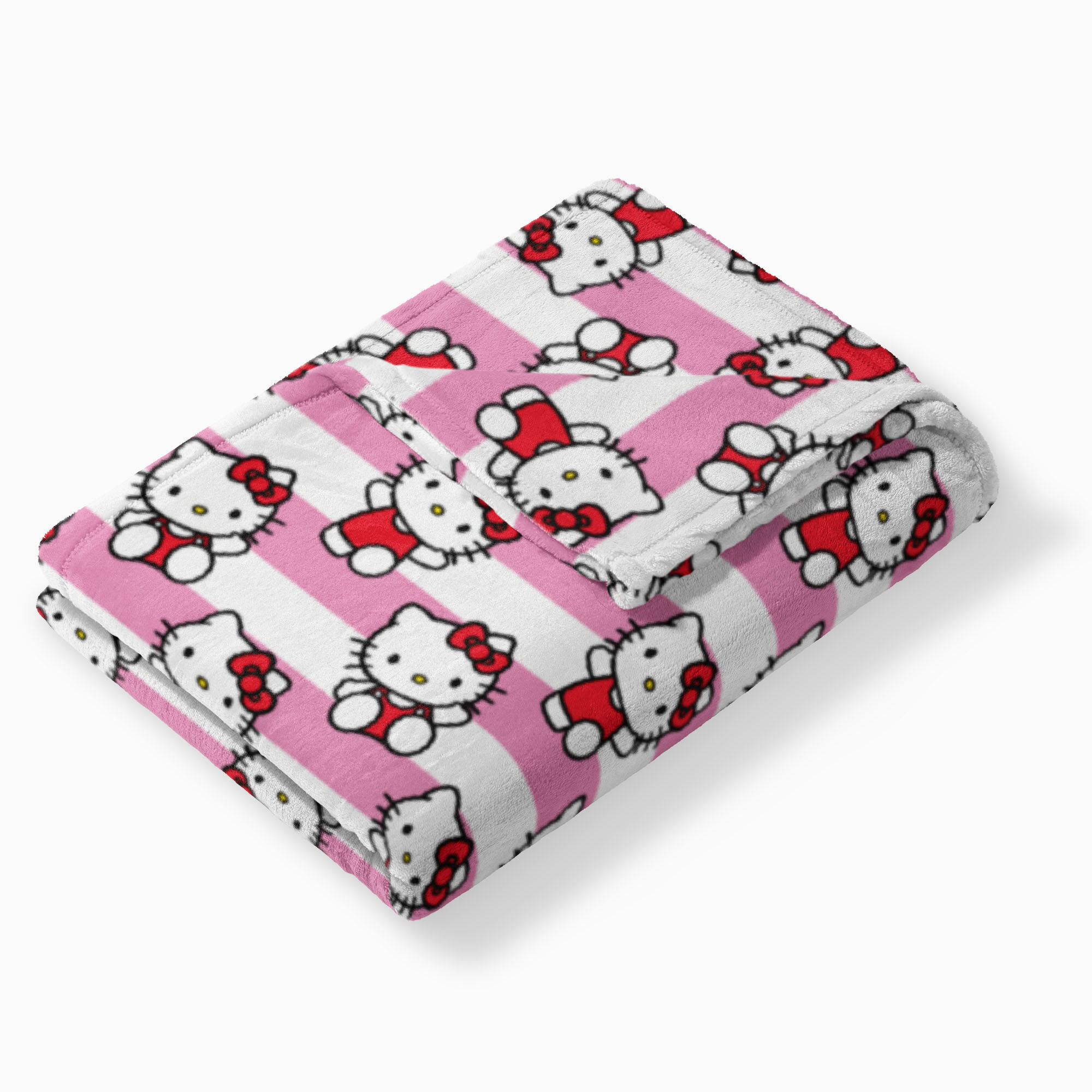 Hello Kitty® Bow & Stripes Silk Touch Throw (ds),