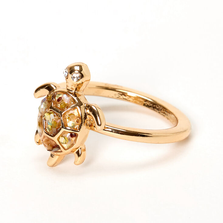 Gold Abalone Turtle Shell Ring,