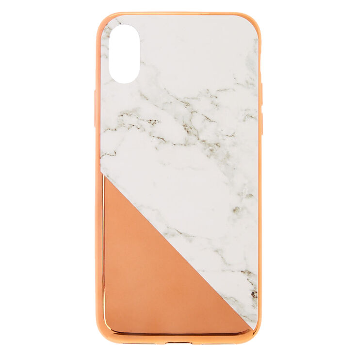 Rose Gold Marble Phone Case - Fits iPhone X/XS,