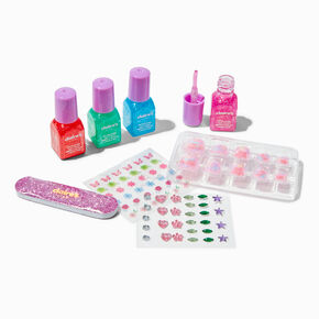 Claire&#39;s Club Purple Nail Kit Treasure Chest,