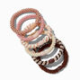 Boho Tonal Beaded Woven Hair Ties - 6 Pack,