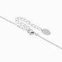 Claire&#39;s Recycled Jewellery Silver-tone Daisy Outline Pendant Necklace,