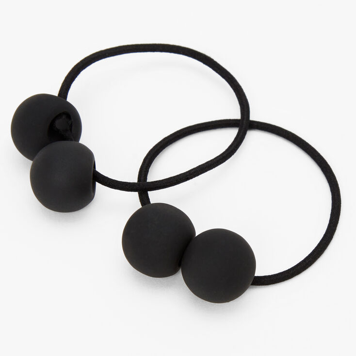 MATTE HAIR TIES BLACK