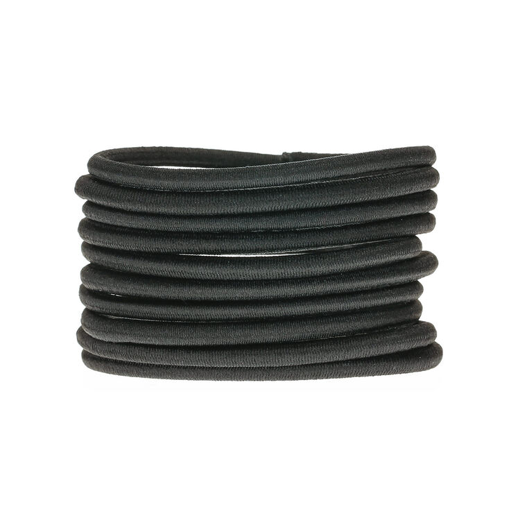 Claire's Lot de 10 élastiques à cheveux noires