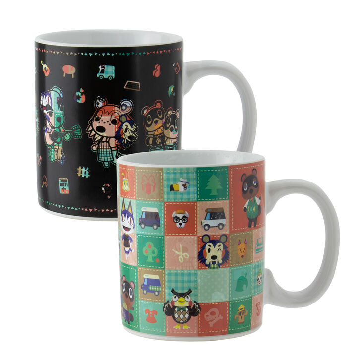 Mug qui change sous l&#39;effet de la chaleur Animal Crossing&trade; - Noir,