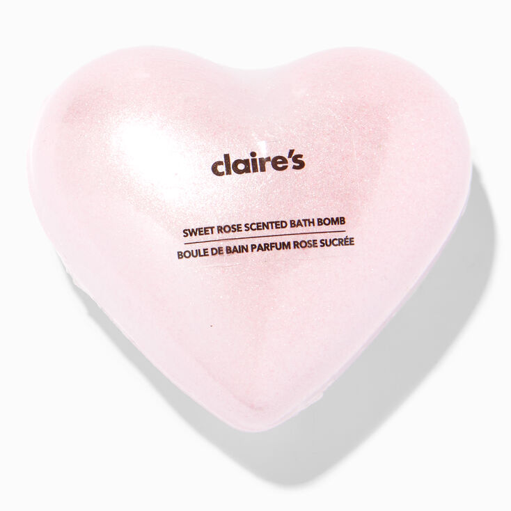Pink Heart Bath Bomb - Sweet Rose,