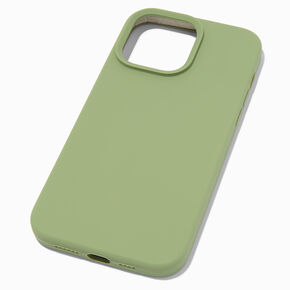 Solid Sage Green Silicone Phone Case - Fits iPhone&reg; 14 Pro Max,