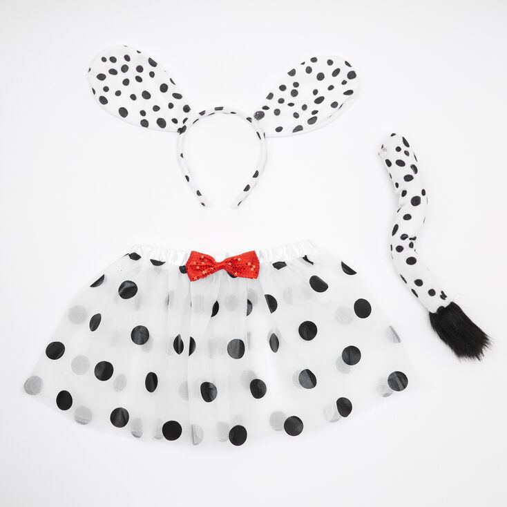 Claire&#39;s Club Dalmatian Dress Up Set - White, 3 Pack,