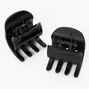 Matte And Glossy Black Hair Claws- 2 Pack,