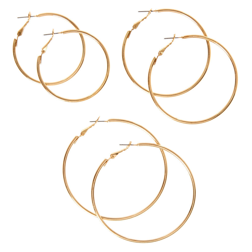 Claire's sales gold hoops